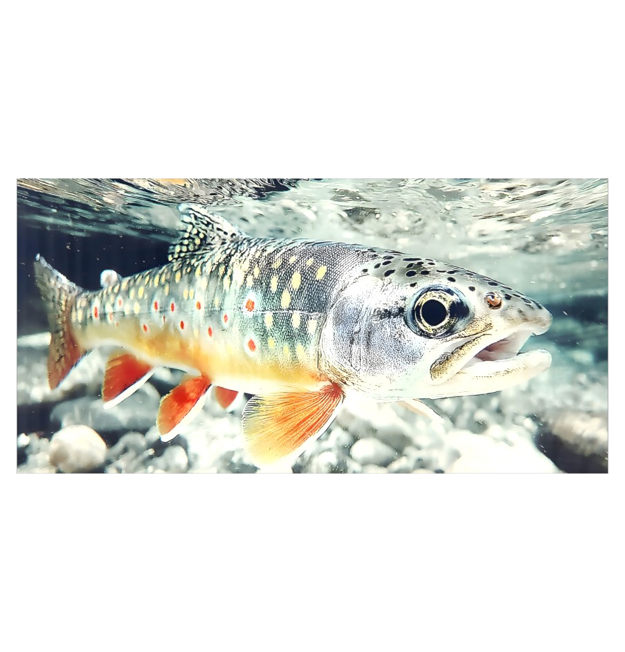 brook trout wall art print for anglers