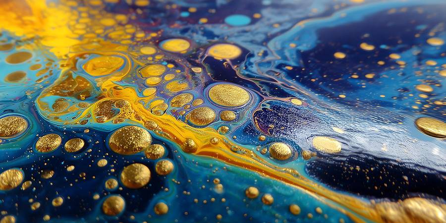 eco friendly wall art with vibrant abstract color