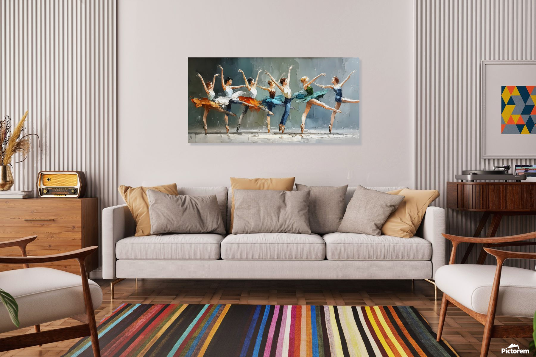 oversized wall art above couch ideas