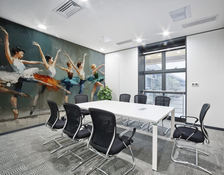 full wall mural ideas for office statement wall